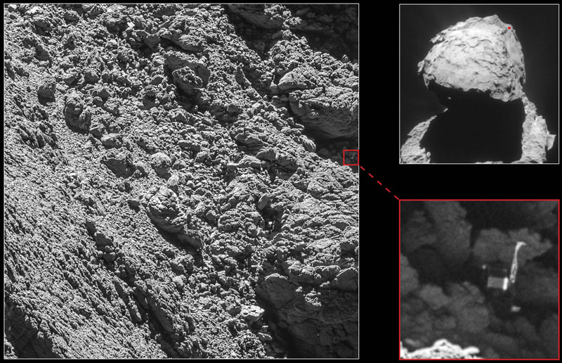 Philae lander found on comet